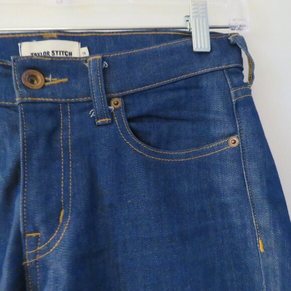 TAYLOR STITCH Adler Denim Skinny Jeans Preppy Minimalist - Size 26 - Picture 3 of 12